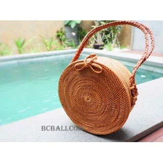 large circle handbags leather bali design